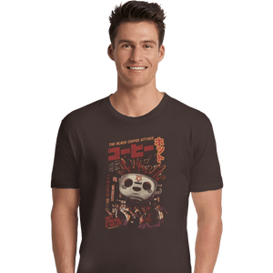 Shirts Premium Shirts, Unisex / Small / Dark Chocolate Black Coffee Attack