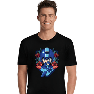 Secret_Shirts Premium Shirts, Unisex / Small / Black Megaman Crest