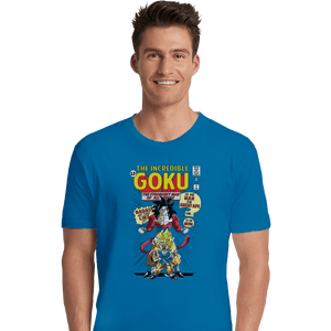 Shirts Premium Shirts, Unisex / Small / Sapphire The Incredible Goku