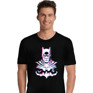 Secret_Shirts Premium Shirts, Unisex / Small / Black Glitched Batman
