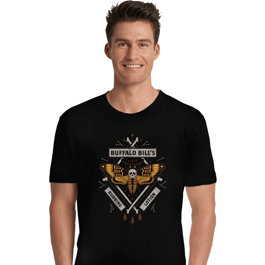 Shirts Premium Shirts, Unisex / Small / Black Buffalo Bill's Rubbing Lotion