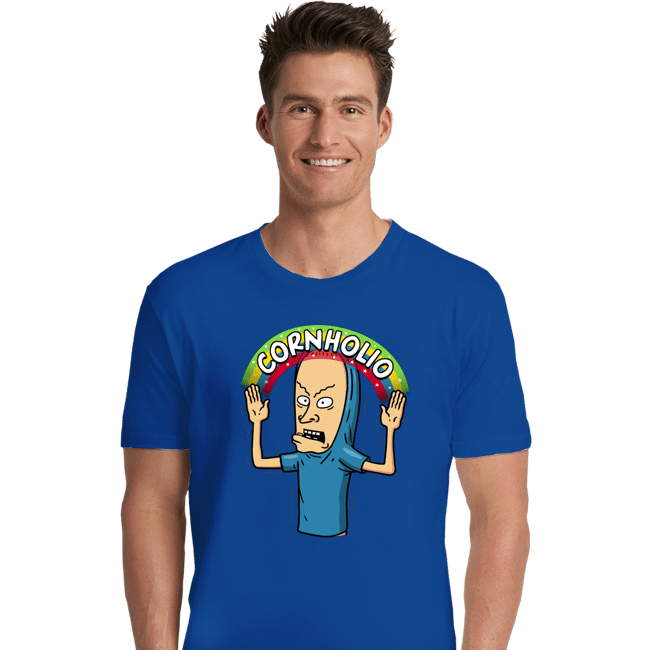Secret_Shirts Premium Shirts, Unisex / Small / Royal Blue Cornholio Rainbow