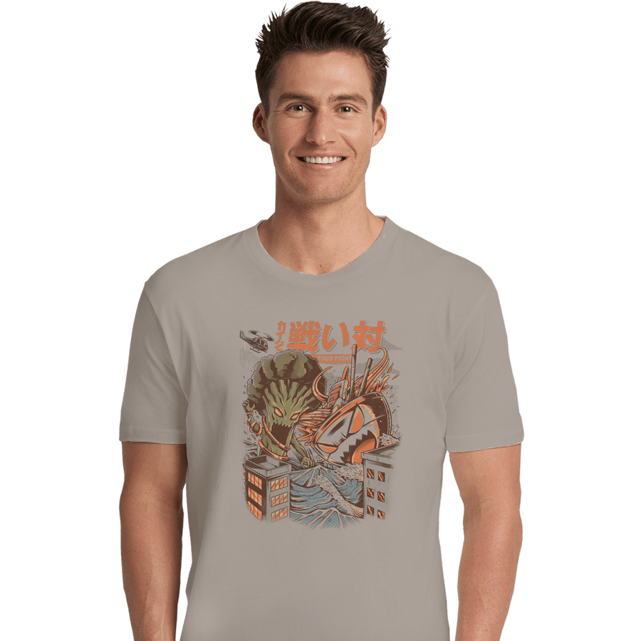Shirts Premium Shirts, Unisex / Small / Sand Kaiju Food Fight