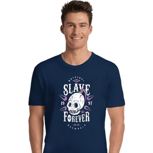 Shirts Premium Shirts, Unisex / Small / Navy Slave Forever