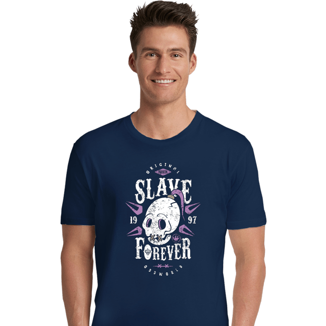 Shirts Premium Shirts, Unisex / Small / Navy Slave Forever