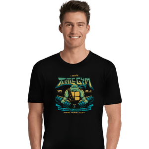Daily_Deal_Shirts Premium Shirts, Unisex / Small / Black Leo's Turtle Gym