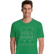 Load image into Gallery viewer, Shirts Premium Shirts, Unisex / Small / Irish Green OK Zoomer Ugly Christmas Sweater
