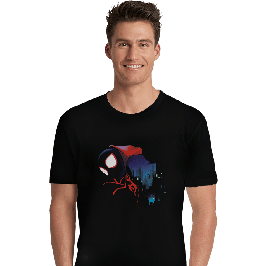Shirts Premium Shirts, Unisex / Small / Black Spider Miles