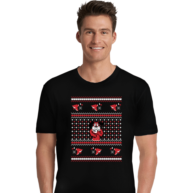 Shirts Premium Shirts, Unisex / Small / Black Festive Duck Hunt