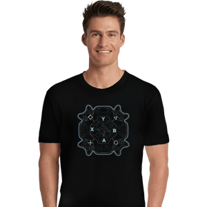 Shirts Premium Shirts, Unisex / Small / Black Gamer Mandala