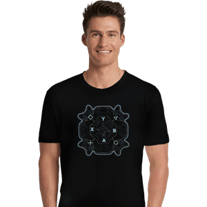 Shirts Premium Shirts, Unisex / Small / Black Gamer Mandala