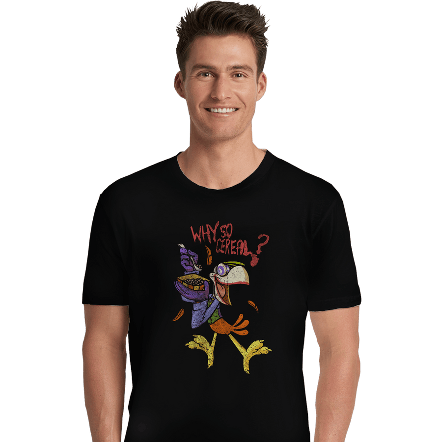 Shirts Premium Shirts, Unisex / Small / Black Why So Cereal