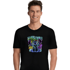 Daily_Deal_Shirts Premium Shirts, Unisex / Small / Black Stitch Neon
