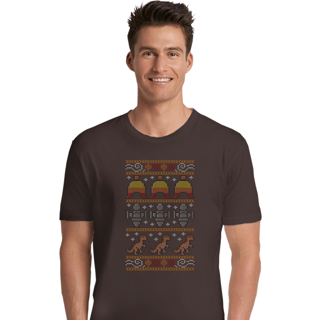 Daily_Deal_Shirts Premium Shirts, Unisex / Small / Dark Chocolate Shiny Christmas