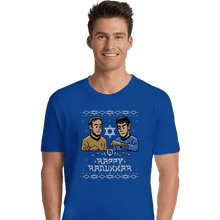 Load image into Gallery viewer, Daily_Deal_Shirts Premium Shirts, Unisex / Small / Royal Blue Celebrate Hanukkah
