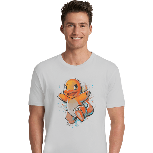 Shirts Premium Shirts, Unisex / Small / White Fire Ink
