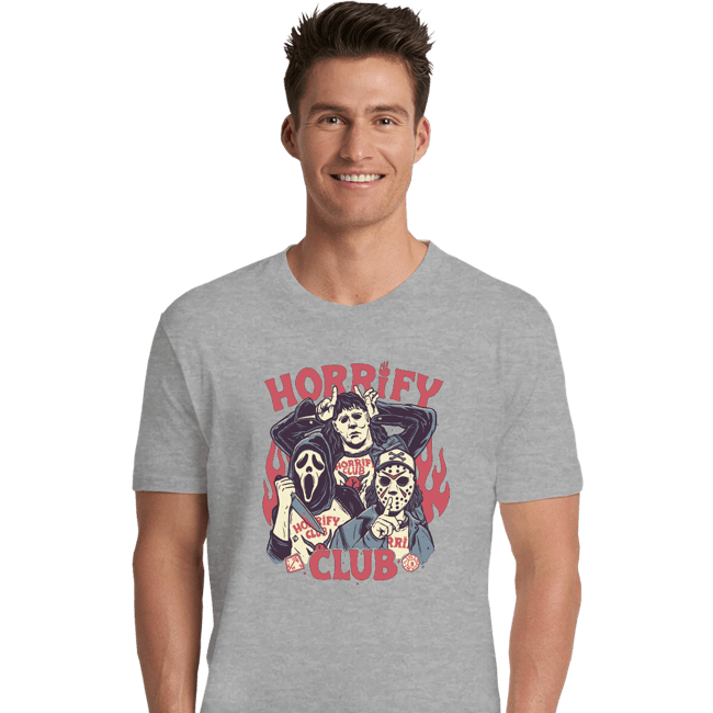 Daily_Deal_Shirts Premium Shirts, Unisex / Small / Sports Grey Horrify Club