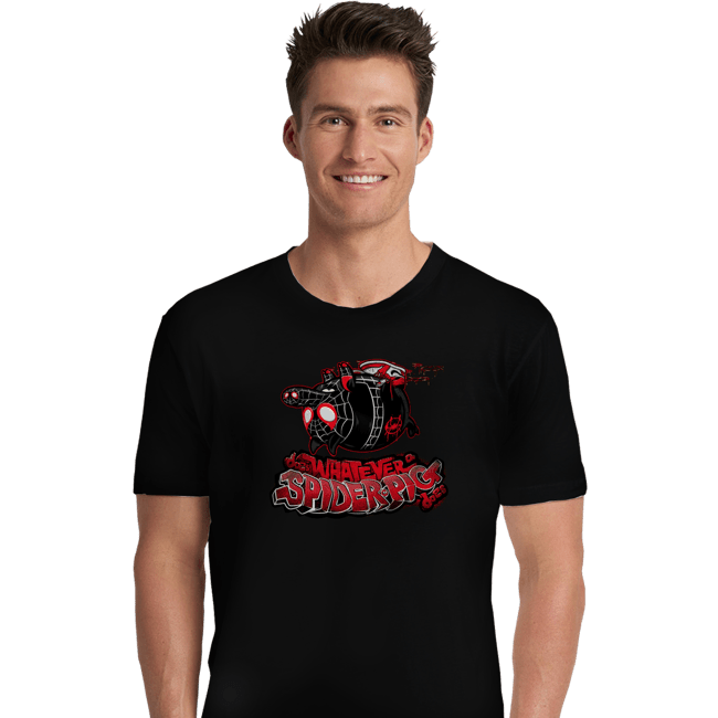Secret_Shirts Premium Shirts, Unisex / Small / Black Spider-Pig - 1610