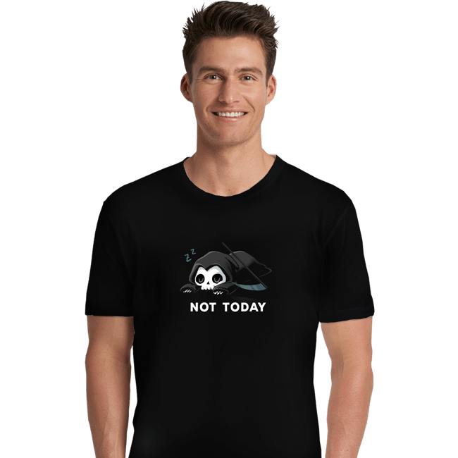 Shirts Premium Shirts, Unisex / Small / Black Not Today Death