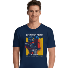 Load image into Gallery viewer, Shirts Premium Shirts, Unisex / Small / Navy Optimistic Prime
