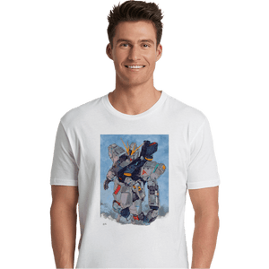 Secret_Shirts Premium Shirts, Unisex / Small / White Nu Gundam Watercolor