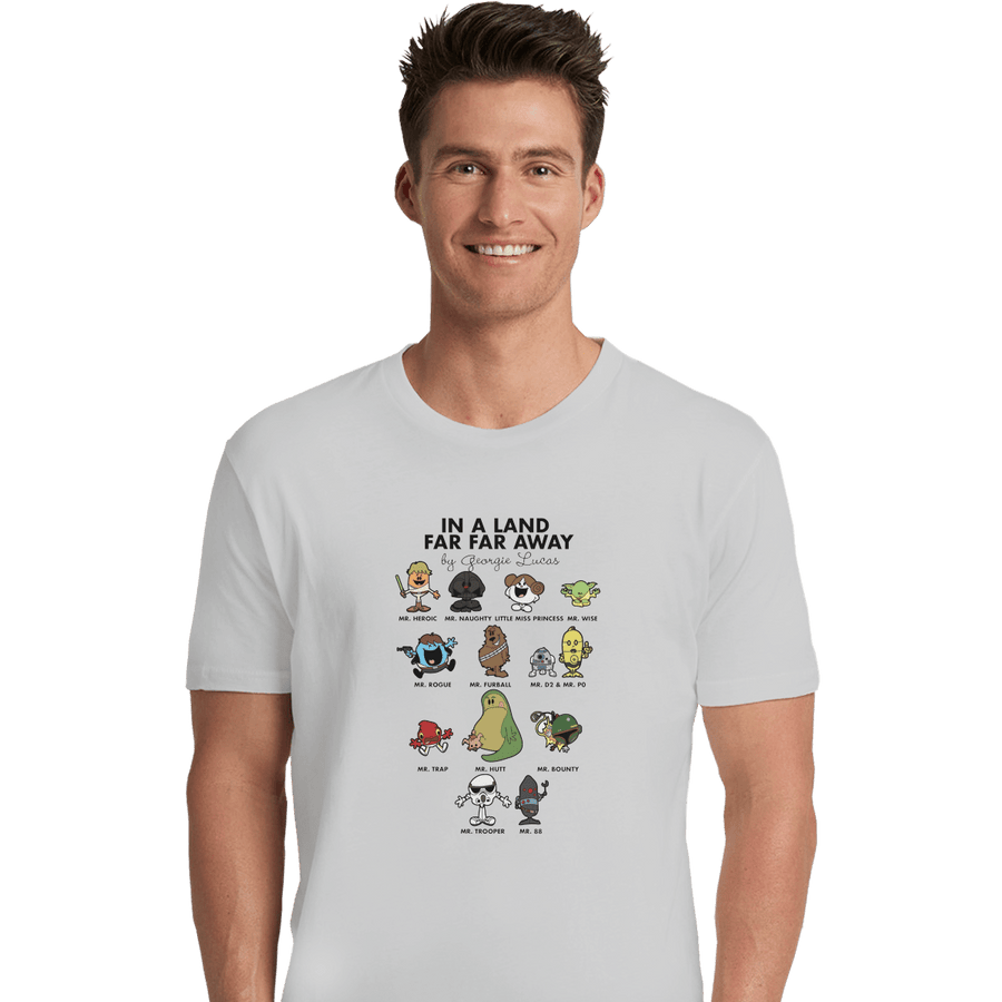 Shirts Premium Shirts, Unisex / Small / White In A Land Far Far Away