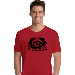 Daily_Deal_Shirts Premium Shirts, Unisex / Small / Red Daemon's Smoked Crab