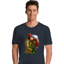 Load image into Gallery viewer, Daily_Deal_Shirts Premium Shirts, Unisex / Small / Dark Heather Rogue And Gambit Kiss
