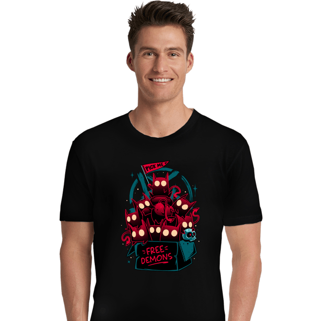 Daily_Deal_Shirts Premium Shirts, Unisex / Small / Black Free Demon Box
