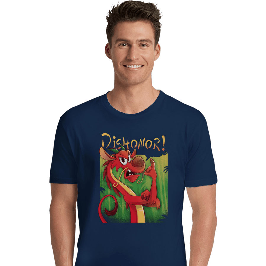 Shirts Premium Shirts, Unisex / Small / Navy Dishonor On You