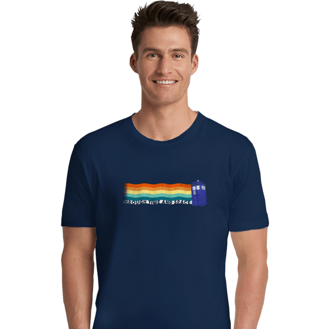 Secret_Shirts Premium Shirts, Unisex / Small / Navy Through Time And Space