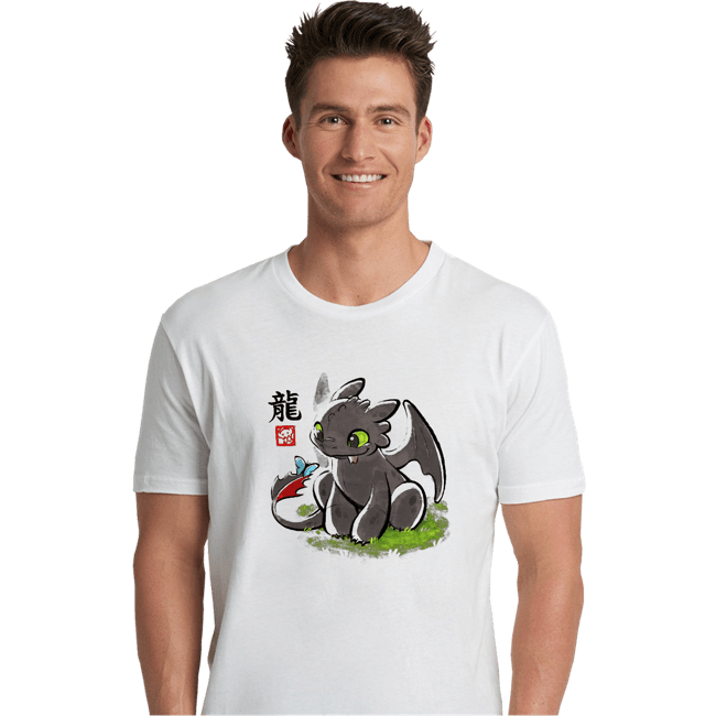 Shirts Premium Shirts, Unisex / Small / White Dragon Ink