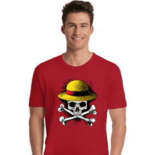 Load image into Gallery viewer, Secret_Shirts Premium Shirts, Unisex / Small / Red Skeleton Mugiwara
