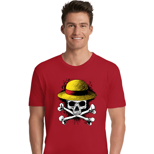 Secret_Shirts Premium Shirts, Unisex / Small / Red Skeleton Mugiwara