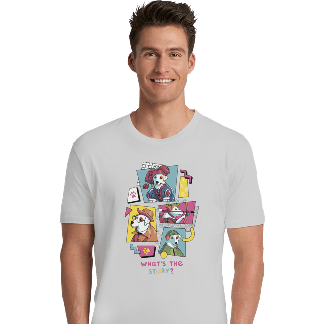 Shirts Premium Shirts, Unisex / Small / White What's The Story?