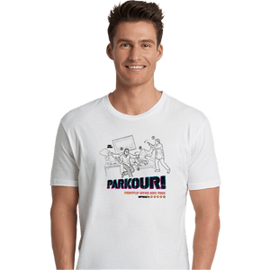 Daily_Deal_Shirts Premium Shirts, Unisex / Small / White Parkour!