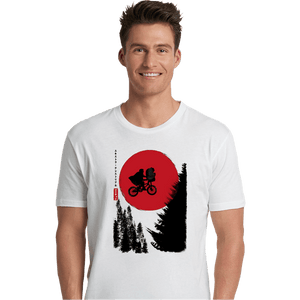 Daily_Deal_Shirts Premium Shirts, Unisex / Small / White The Extra-Terrestrial in Japan