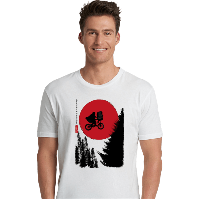 Daily_Deal_Shirts Premium Shirts, Unisex / Small / White The Extra-Terrestrial in Japan