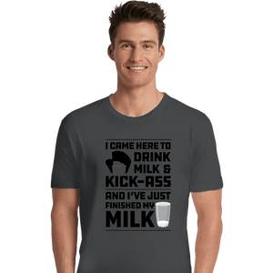 Daily_Deal_Shirts Premium Shirts, Unisex / Small / Charcoal Drink Milk
