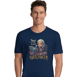 Shirts Premium Shirts, Unisex / Small / Navy Freelancer Of Blaviken