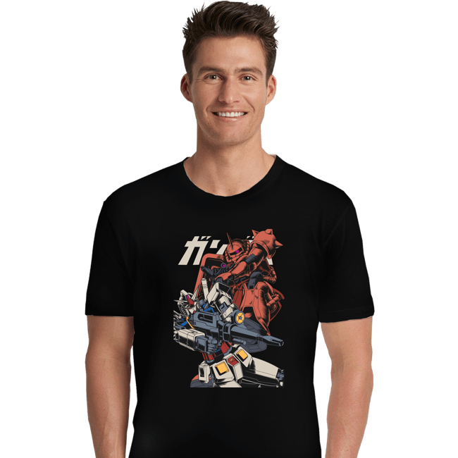 Shirts Premium Shirts, Unisex / Small / Black Zaku VS RX 78-2