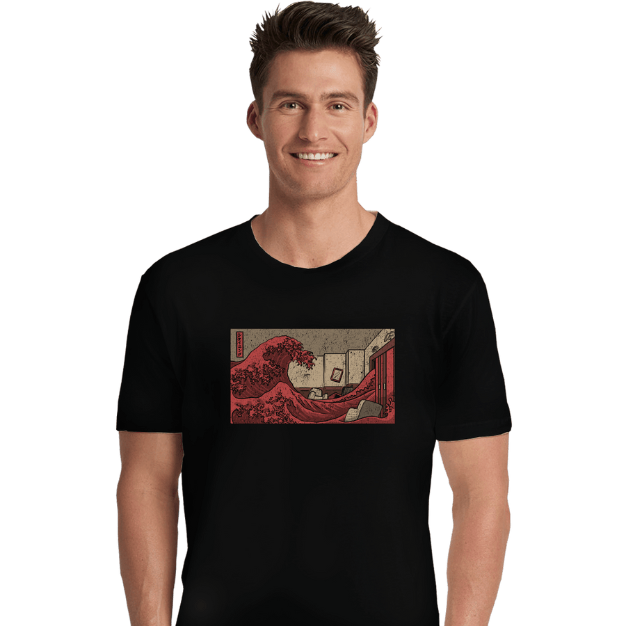 Shirts Premium Shirts, Unisex / Small / Black Shining Wave
