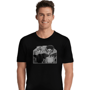 Shirts Premium Shirts, Unisex / Small / Black Corpse Bride Of Frankenstein