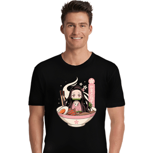 Shirts Premium Shirts, Unisex / Small / Black Nezuko Ramen