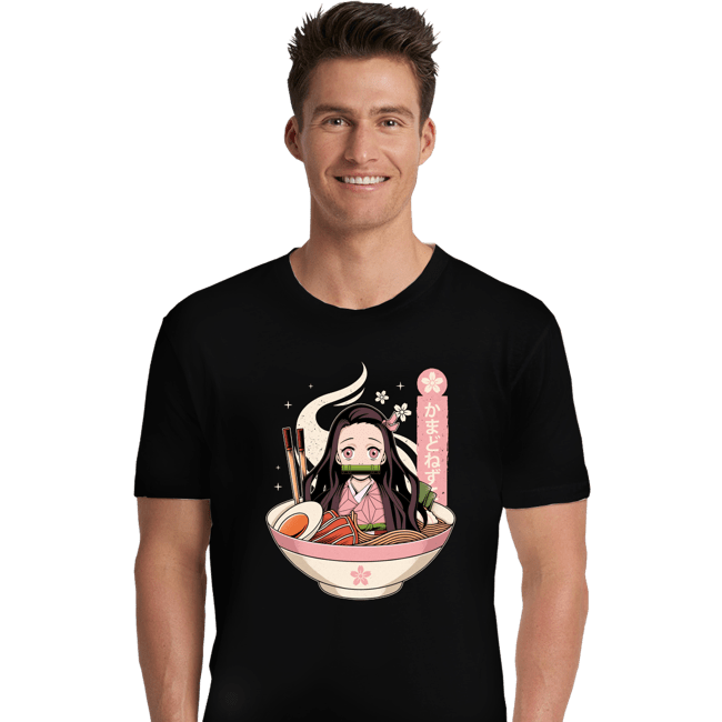 Shirts Premium Shirts, Unisex / Small / Black Nezuko Ramen