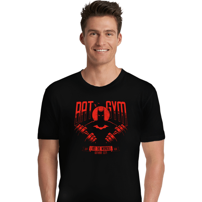 Daily_Deal_Shirts Premium Shirts, Unisex / Small / Black Bat Gym