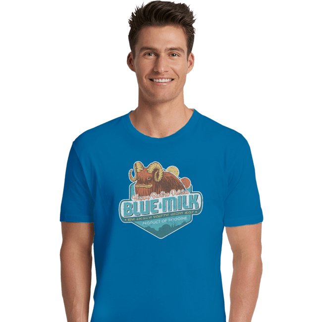 Shirts Premium Shirts, Unisex / Small / Sapphire Blue Milk