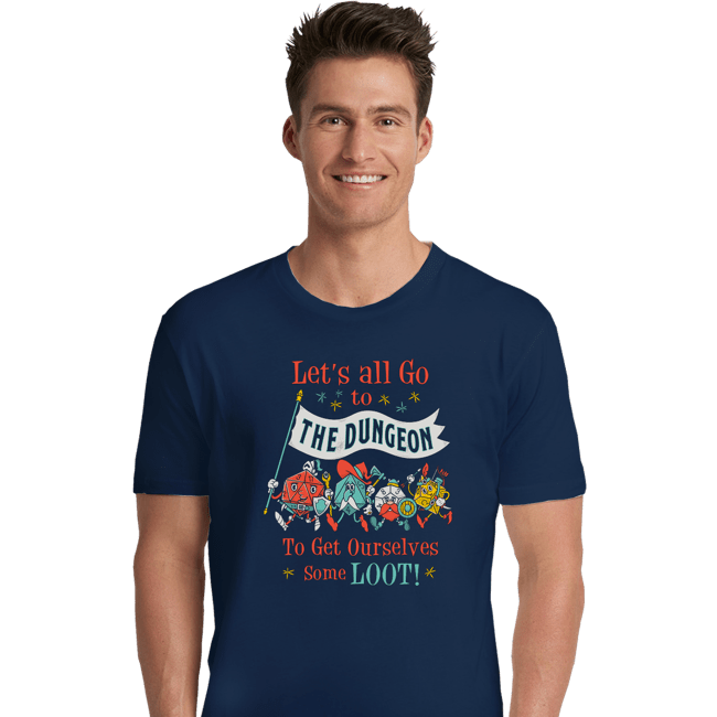 Shirts Premium Shirts, Unisex / Small / Navy Let's Go