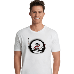 Shirts Premium Shirts, Unisex / Small / White Straw Hat Pirate