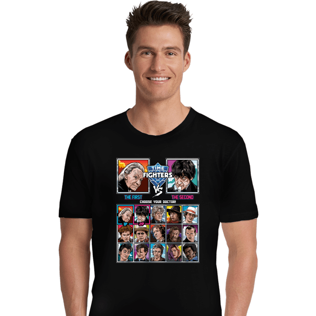 Shirts Premium Shirts, Unisex / Small / Black Time Fighters 1st VS 2nd